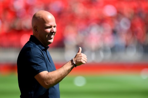 Liverpool manager Arne Slot takes charge of his first competitive game at Ipswich