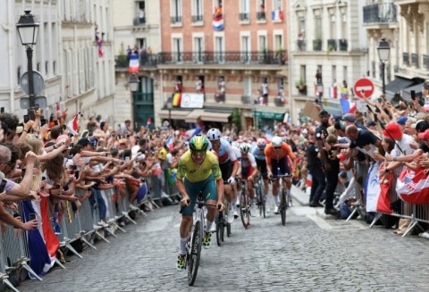 Around a million people turned out to watch the cycling road races 