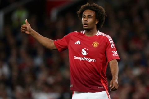 Manchester United's Dutch striker Joshua Zirkzee