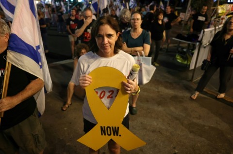 Thousands rallied in Tel Aviv demanding a deal to bring home the remaining hostages from Gaza