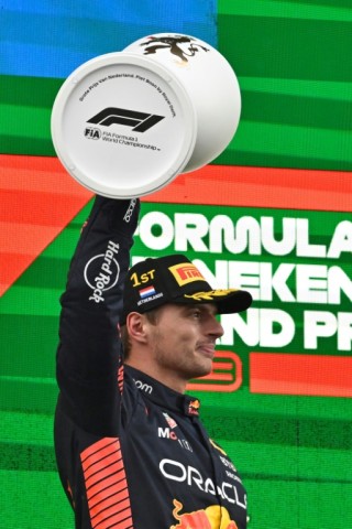 Max Verstappen will be hoping to retain the trophy at the Dutch Grand Prix 