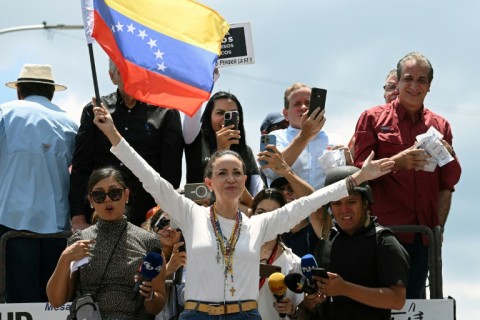 A mass rally in Caracas last Saturday attracted thousands