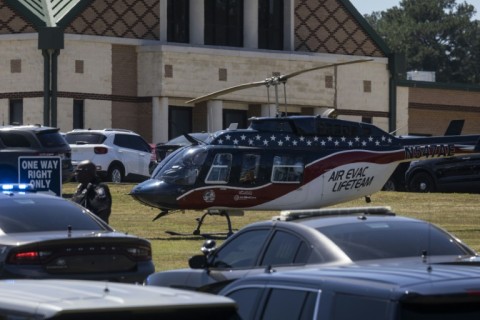 Residents attended a vigil for the victims of a shooting at Apalachee High School at Jug Tavern Park in Winder, Georgia