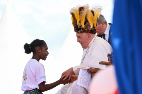 The pope's Asia-Pacific tour included a stop in Papua New Guinea, where he donned a traditional headdress