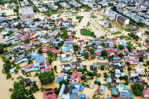 Typhoon Yagi smashed into Vietnam at the weekend, bringing a colossal deluge that has triggered severe flooding and landslides