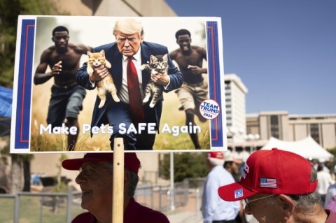 AI-generated images of Donald Trump saving pets are being used by the Republican's supporters to boost an anti-Haitian-immigrant conspiracy theory