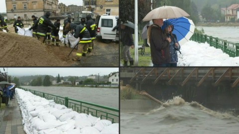 Heavy rain and flooding in southern Poland