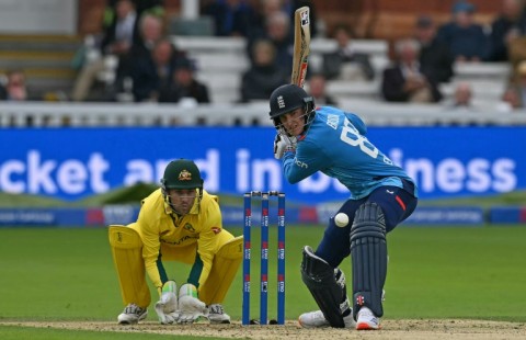 England captain Harry Brook hits out in the fourth ODI against Australia at Lord's