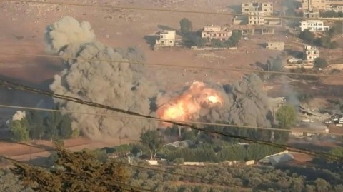 Massive Israeli strike hits south Lebanon town