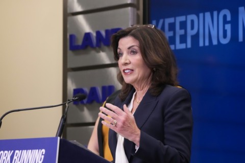 New York Governor Kathy Hochul announces preparations for disruptions for East Coast ports ahead of a potential dockworker strike