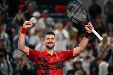 Serbia's Novak Djokovic beat American Alex Michelsen in a thrilling two-set match