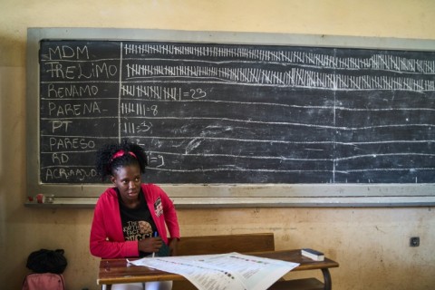 A day after voting day, an opposition leader and the ruling party already claimed they were heading for victory in Mozambique