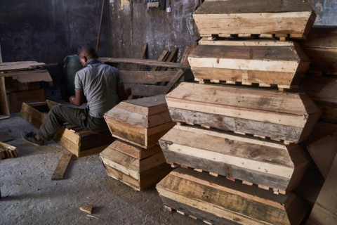 The carpenters in Beira also make coffins for children