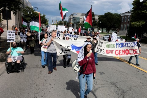 Muslim and Arab American voters have voiced outrage over the death toll in Gaza