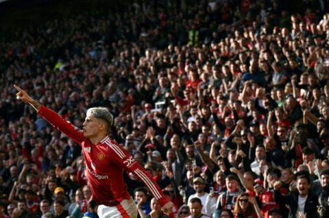 Alejandro Garnacho scored Manchester United's first Premier League goal for over 300 minutes