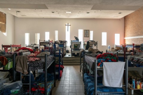 Once overcrowded migrant shelters in Mexico's northern border region are now only partially occupied