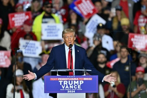 Trump held a rally Tuesday evening in Allentown, Pennsylvania, delivering his signature aggressive rhetoric