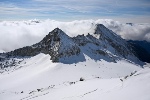 The two main glaciers below the summit have significantly retreated in recent years