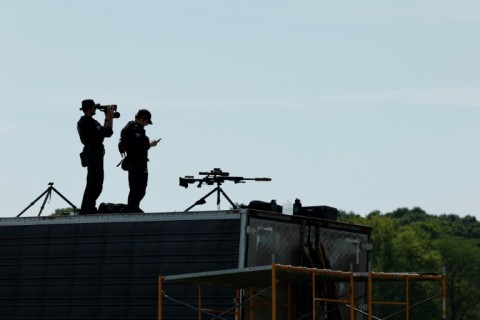 Law enforcement routinely protects presidential and vice presidential candidates during US election campaigns, but they are also being used for security at polling stations and ballot-counting facilities