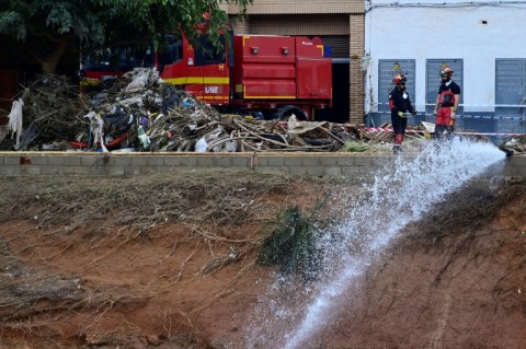 Spain's king and queen visited the areas hit by the disaster