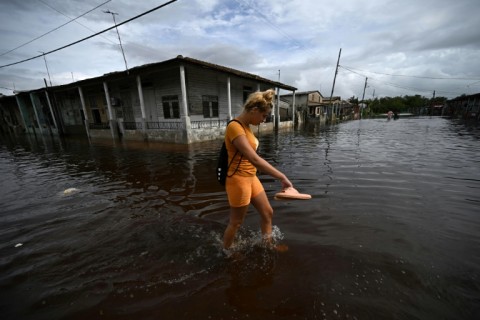 Hurricane Rafael knocked out power to all of Cuba on Wednesday 