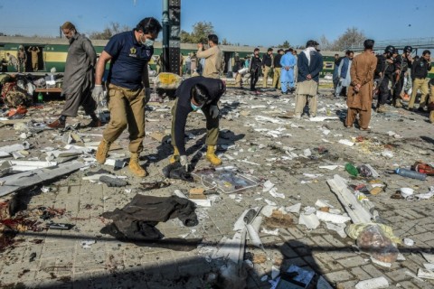 A Balochistan government spokesman said the blast killed 22 people