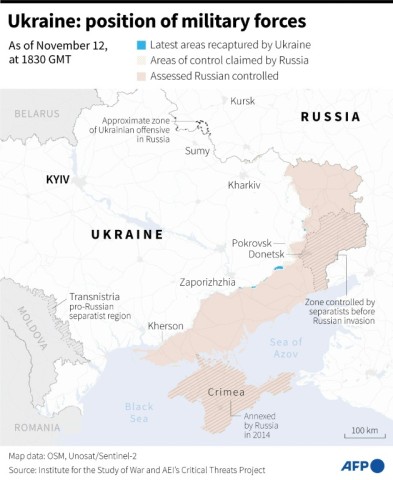 Ukraine: position of military forces