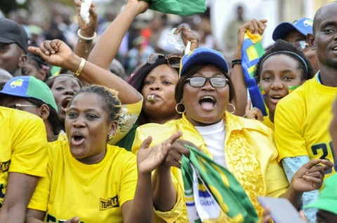 Gabonese turned out to mark the first anniversary of a military coup that ousted president Ali Bongo Ondimba