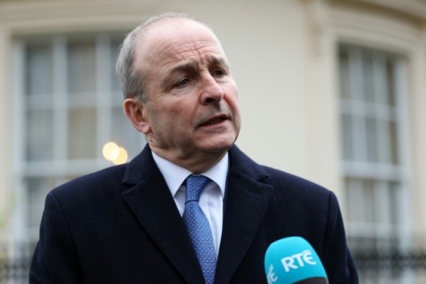 Ireland's Deputy Prime Minister and Foreign Minister Micheal Martin, leads Fianna Fail