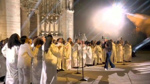 Notre Dame cathedral celebrates its reopening with music 