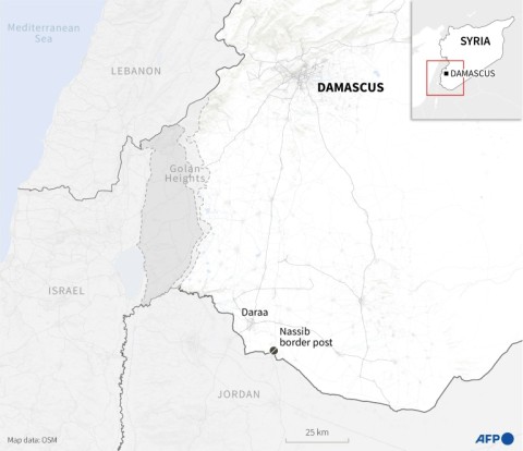 The border zone between Syria and Jordan