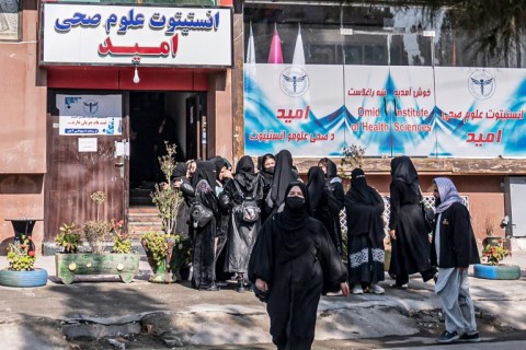 There are around 35,000 women currently studying health sciences in Afghanistan, according to a health ministry source 