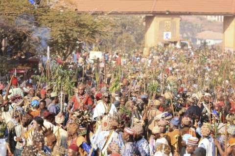 The tradition is part of a set of rituals taking place over a week in a bid to promote dialogue, harmony and peace