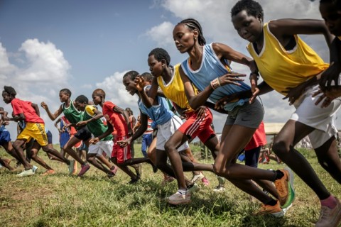 Participants run over the grass for distances ranging from 100 to 5,000 metres