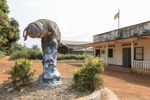 Manetee is off the menu and a statue of the aquatic mammal now adorns a roudabout in the town of Dizangue