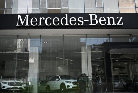 View of a Mercedes-Benz car showroom in Mexico City 