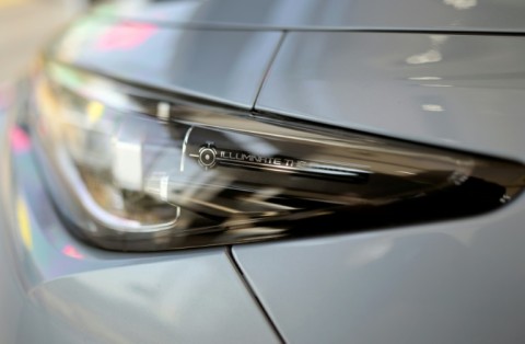 A Deepal electric SUV at a dealership in Mexico 