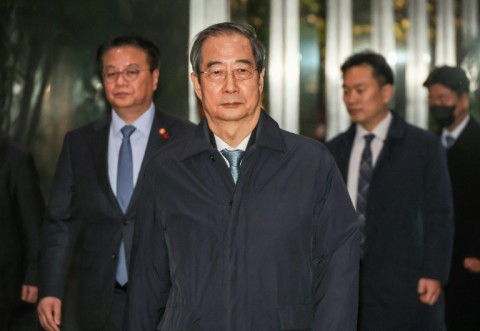 South Korea's acting president Han Duck-soo was impeached by lawmakers 