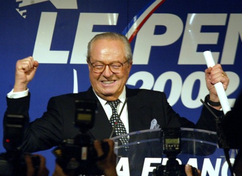 Le Pen secured a place in the 2002 presidential election run-off against Jacques Chirac