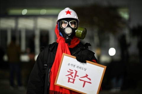 A protest against South Korea's impeached president Yoon rivalled his supporters