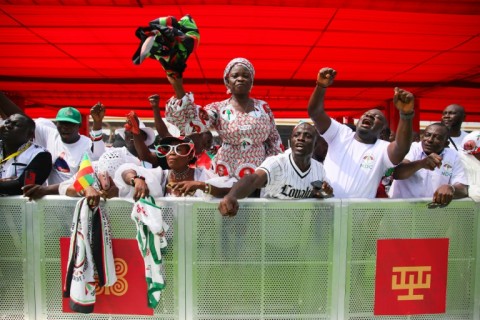 On Black Star Square, supporters of the elected leader exuded joy, hope and optimism