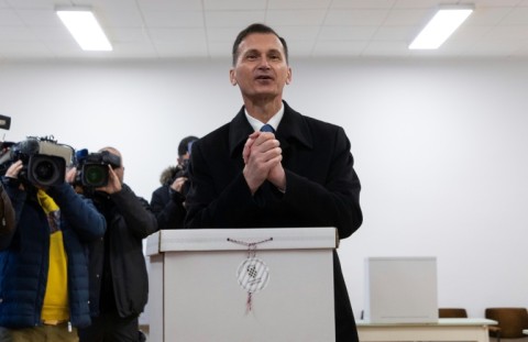 Dragan Primorac told journalists he would attend mass after voting in Zagreb