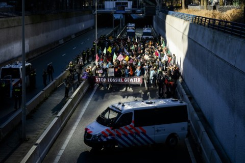 The protesters ignored a police request to remain in the city centre and not to enter onto the neighbouring arterial road