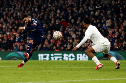 Opener: Bruno Fernandes fires Manchester United in front