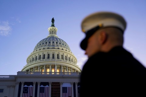 Trump is set to be inaugurated on the steps of the US Capitol