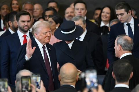 Donald Trump is sworn in as the 47th US president