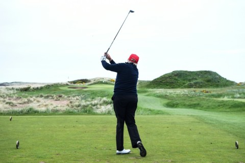 Trump owns two golf resorts in Scotland