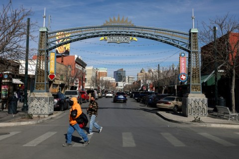 El Paso, Texas, pictured, is a city of 678,000 people where roughly 80 percent of the population is of Latin American origin