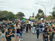 World champions, the Springboks have landed in East London, Eastern Cape where they will conclude their World Cup trophy tour.