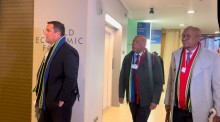 Minister of Agriculture of South Africa John Steenhuisen and Electricity and Energy Minister Dr Kgosientsho Ramokgopa attended the World Economic Forum in Davos /eNCA